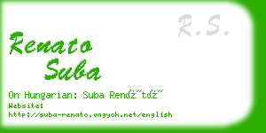 renato suba business card